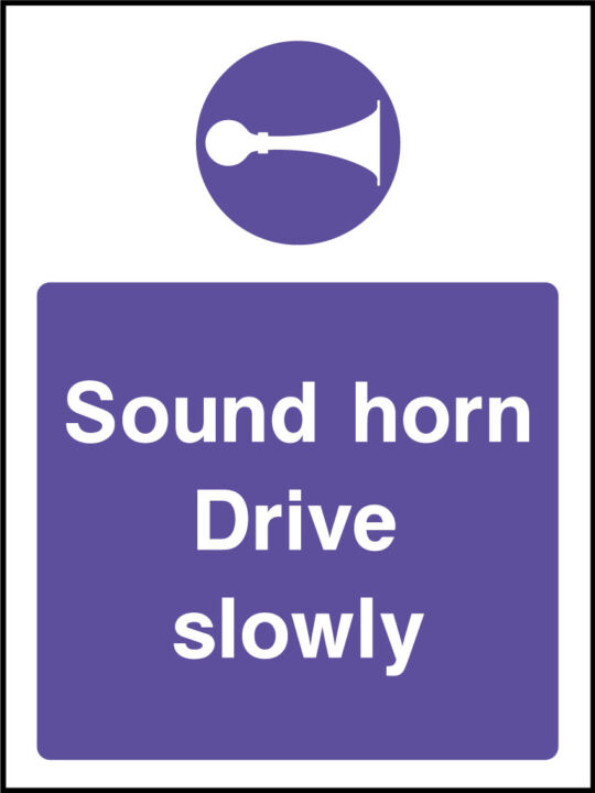 A Brief History of Health and Safety Signs 4 sound horn sign
