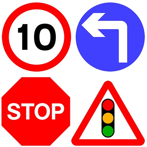 Health & Safety Signs 10 Road Traffic Signs