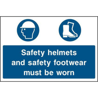 Safety Helmets and Safety Footwear must be worn