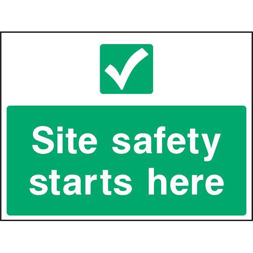 Site safety starts here 1 Site safety starts here