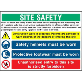 Site safety Under the Health and Safety at Work Act 1974
