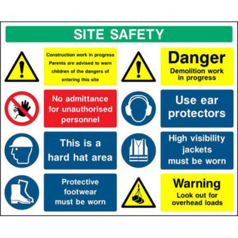 Site safety Construction Work in Progress