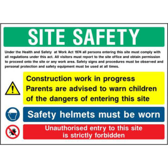 Site safety Under the Health and Safety at Work Act 1974