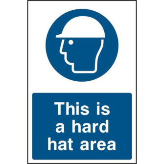 This is a hard hat area