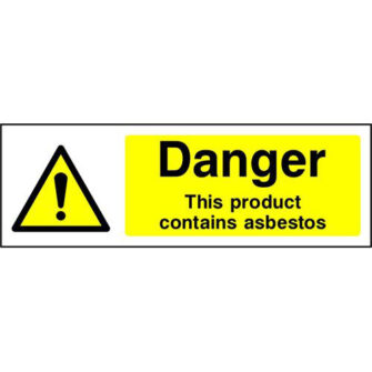 Danger contains asbestos
