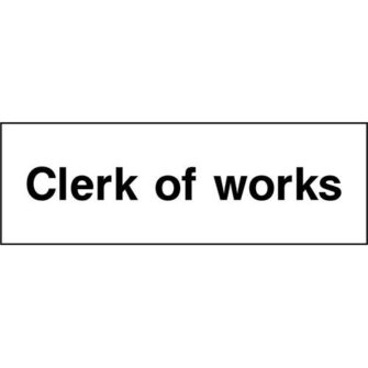 Clerk of works
