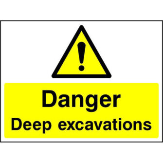 Danger Deep excavations