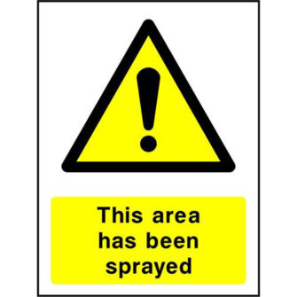 This area has been sprayed