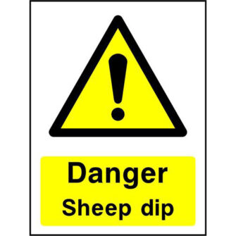 Danger Sheep dip