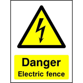 Danger Electric fence