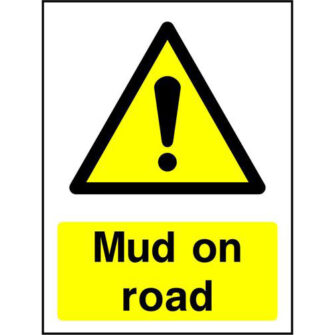 Mud on road