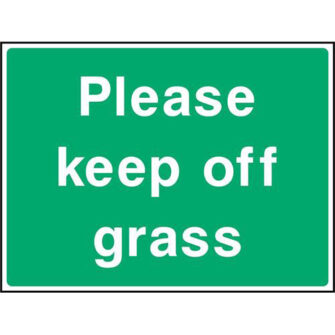 Please keep off grass