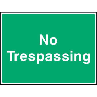 No Trespassing