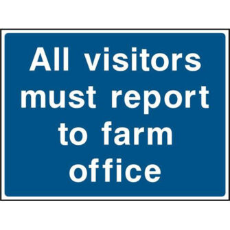 Visitors report to farm office