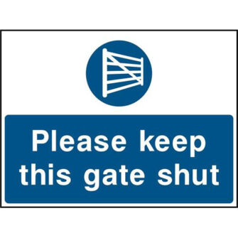 Please keep this gate shut