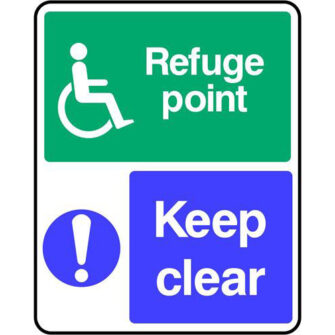 Refuge point Keep clear
