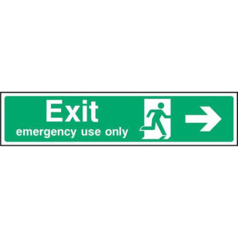 Exit emergency use only (right)
