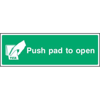 Push pad to open