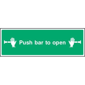 Push bar to open