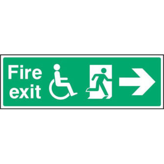 Fire exit with Disabled (right)