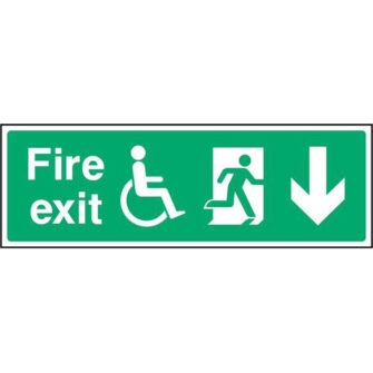 Fire exit with Disabled (down)