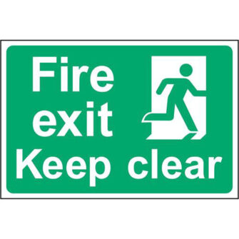 Fire exit Keep clear