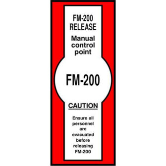FM-200 RELEASE Manual control point