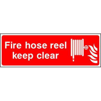 Fire hose reel keep clear