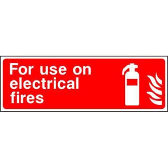 For use on electrical fires