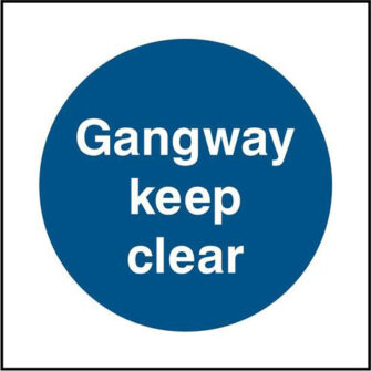 Gangway keep clear