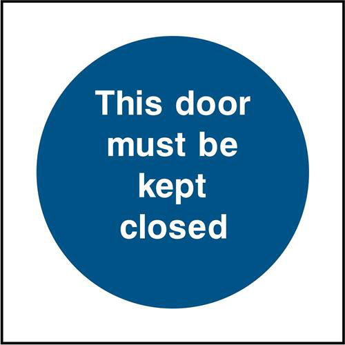 This door must be kept closed 1 This door must be kept closed