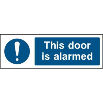 This door is alarmed