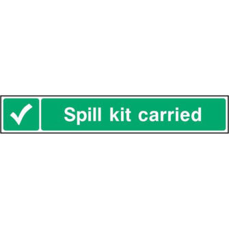 Spill kit carried