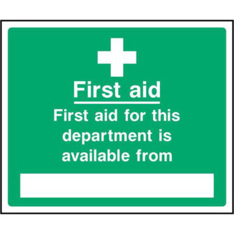 First aid available from