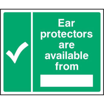 Ear protectors are available from (blank)