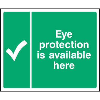 Eye protection is available here