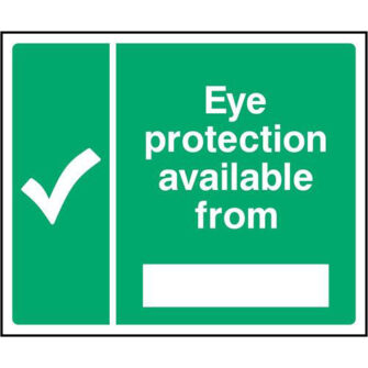 Eye protection is available from