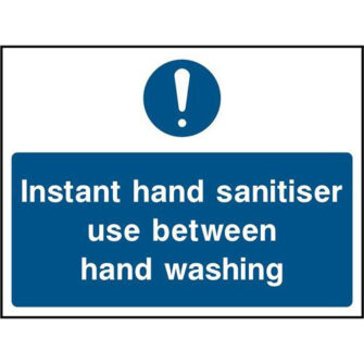 Instant hand sanitiser use between hand washing