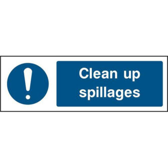 Clean up spillages