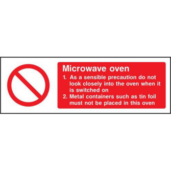 Microwave oven Rules