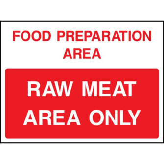 Food preparation area Raw Meat only
