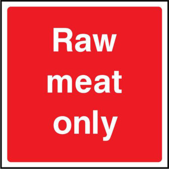 Raw meat only
