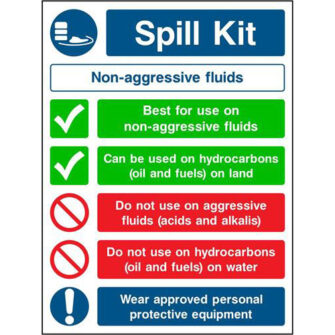 Spill Kit Non-aggressive fluids