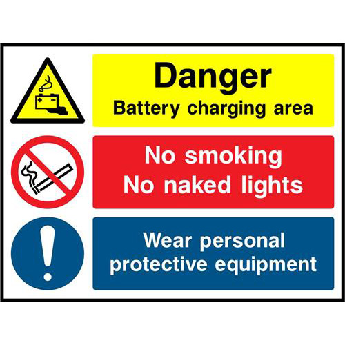 Danger Battery Charging area 1 Danger Battery Charging area