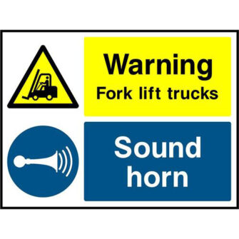 Warning Fork lift trucks Sound horn