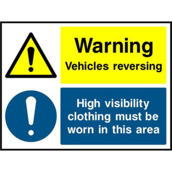 Warning Vehicles reversing High visibility clothing