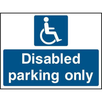 Disabled parking only