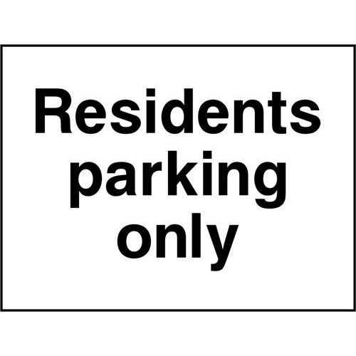 Residents parking only 1 Residents parking only