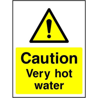 Caution Very Hot Water