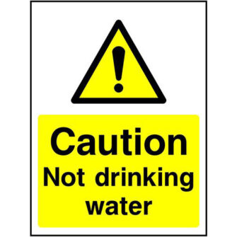 Caution Not drinking water